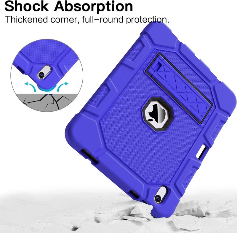 Azzsy Case for iPad (A16) 11th Generation 11 Inch 2025 / iPad 10th Generation 10.9 Inch 2022, [Built-in Pencil Holder] Heavy Duty Shockproof Rugged Protective Case, Blue - Image 5